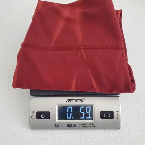 Lululemon Womens Wunder Train Crop 23" Size 6 Fade Sun Bleached Wash Red Merlot - Picture 8 of 9